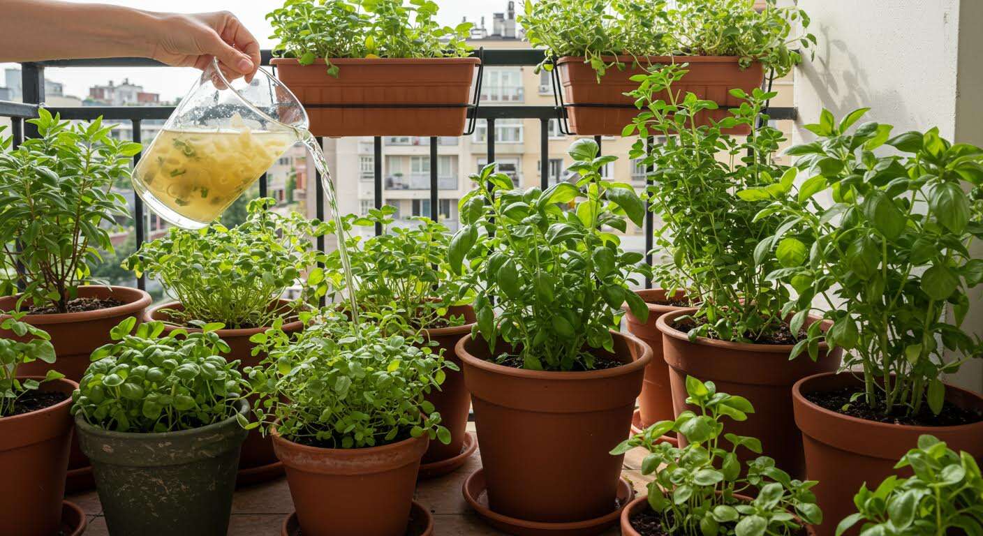 Ne jetez plus l'eau de cuisson des pâtes : c'est un engrais miracle pour vos plantes de balcon