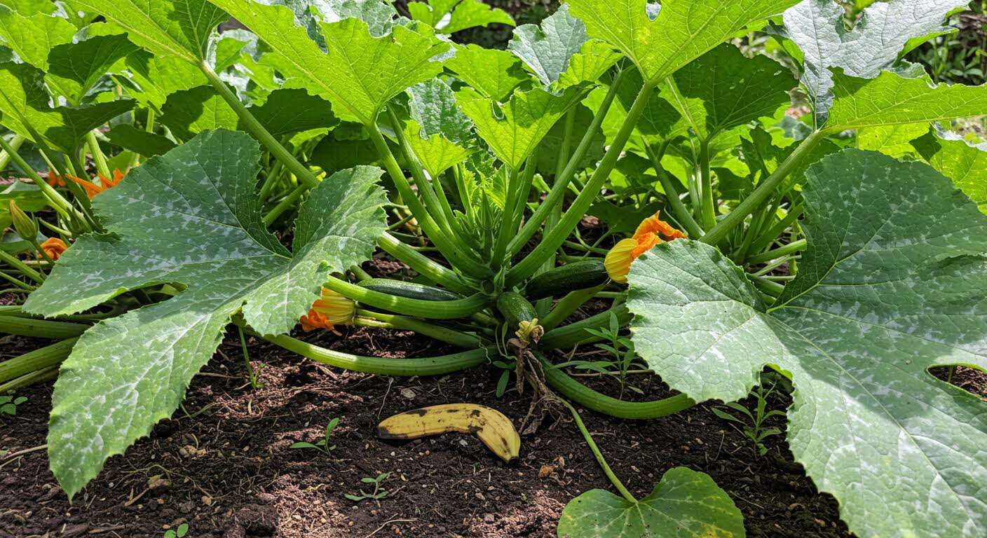 J'enterre une peau de banane au pied de mes courgettes et la production a doublé