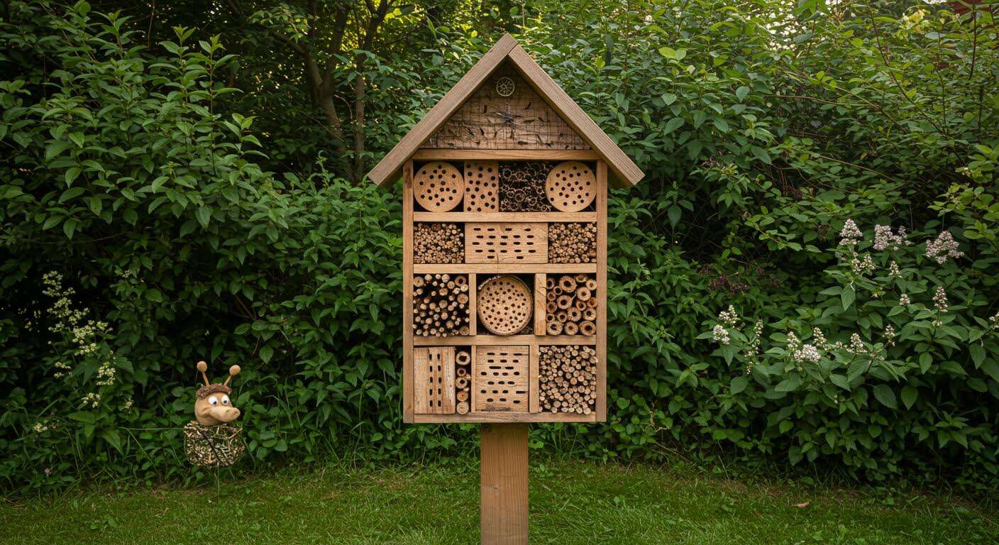 Construire un hôtel à insectes utile et esthétique avec des matériaux de récupération
