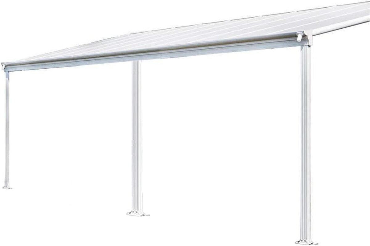 Test : abri de terrasse HOME DELUXE SOLIS blanc