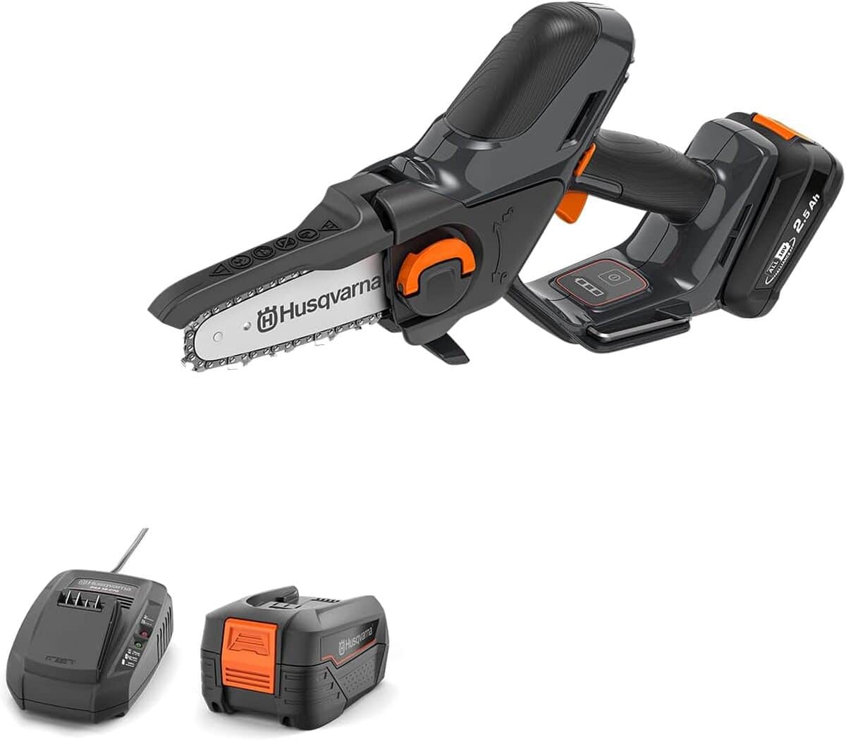 Test scie à élaguer Husqvarna Aspire P5-P4A : performance optimale pour branches jusqu'à 75 mm