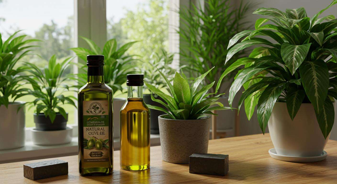 L'astuce du savon noir et de l'huile d'olive : le mélange maison qui fait briller les feuilles de vos plantes d'intérieur et éloigne les nuisibles