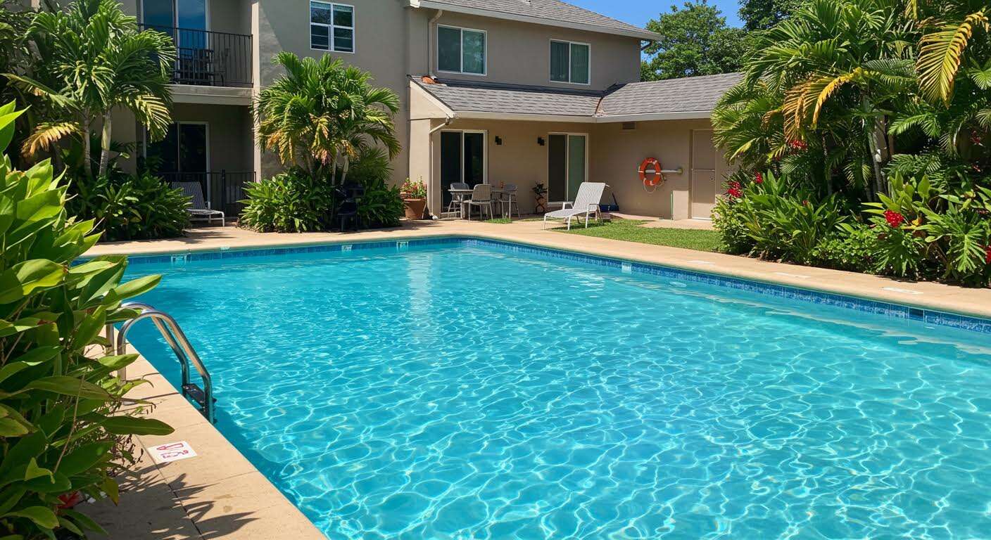 L'erreur que tout le monde fait avec sa piscine en rentrant de vacances et qui la rend verte en 48h.
