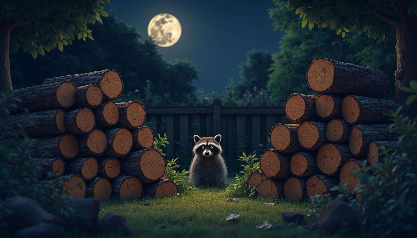 Ceux qui ont des tas de bois dans leur jardin doivent se méfier de ce visiteur nocturne indésirable.