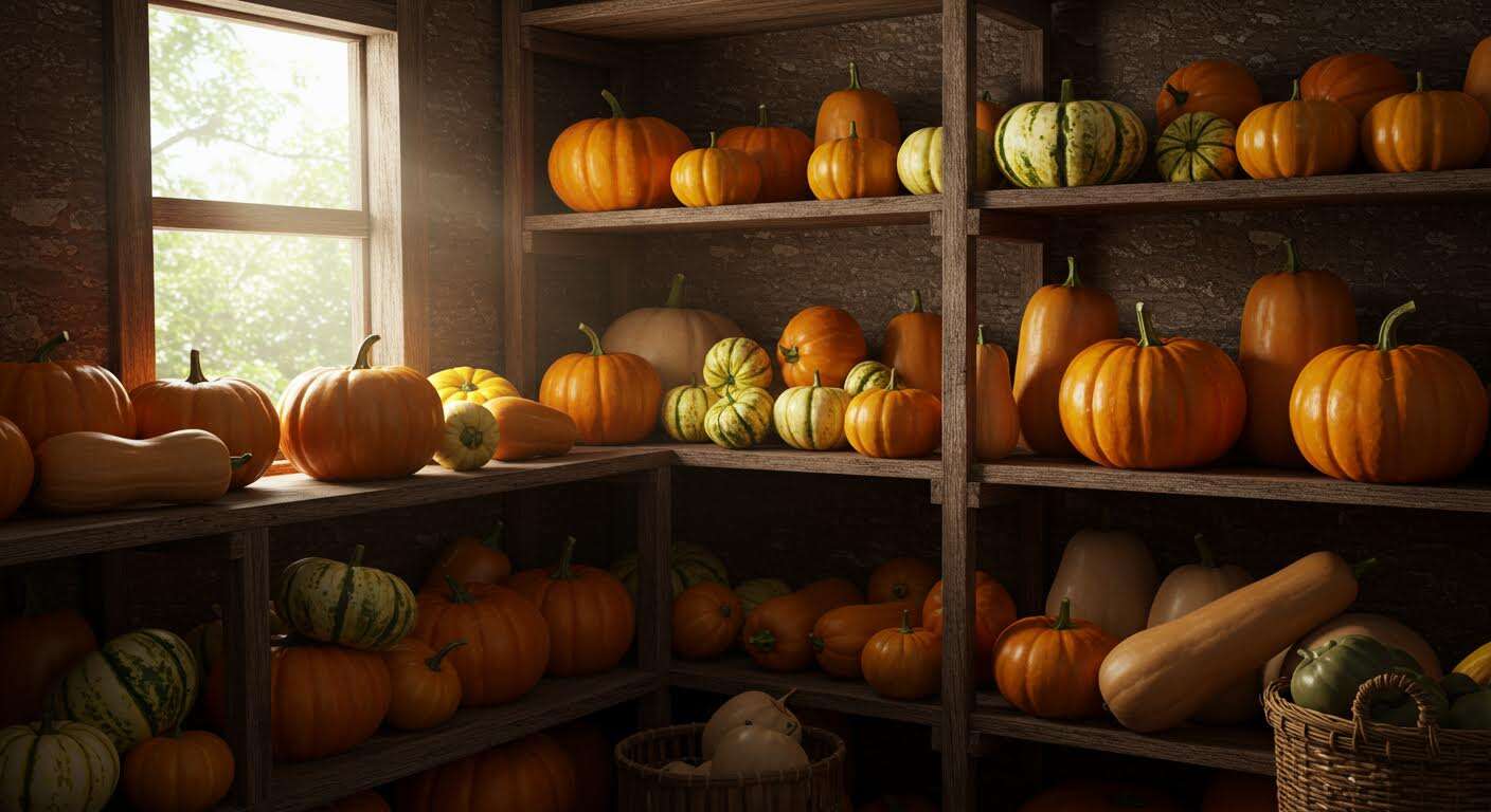 Ni congélation, ni bocaux : la technique des anciens pour conserver les courges et potirons tout l'hiver.