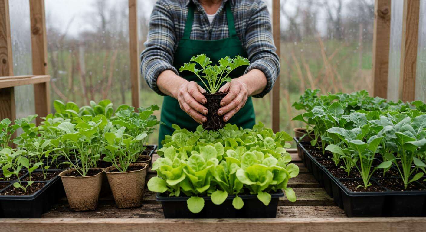 Je suis à la retraite, voici comment je prépare mes semis de salades d'hiver dès la fin août.