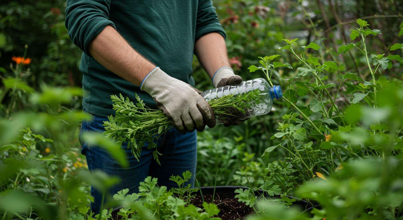 Le secret des pépiniéristes pour réussir ses boutures de fin d'été avec une simple bouteille en plastique