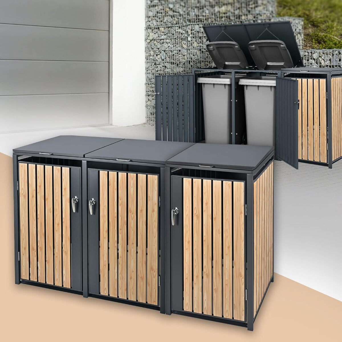 Test abri ML-Design pour poubelles : performance et design