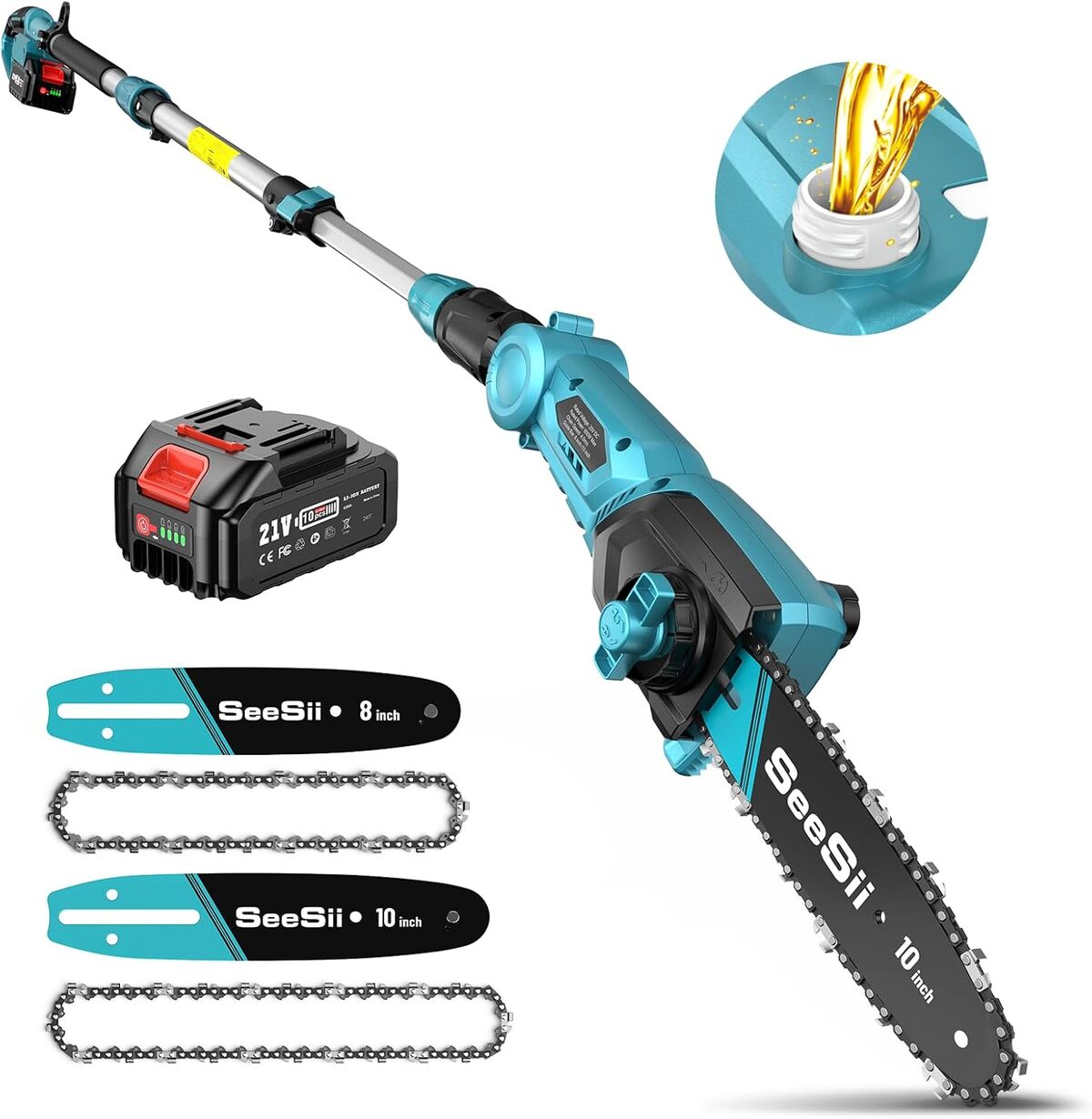 Test de la mini tronçonneuse électrique Seesii 4000 mAh