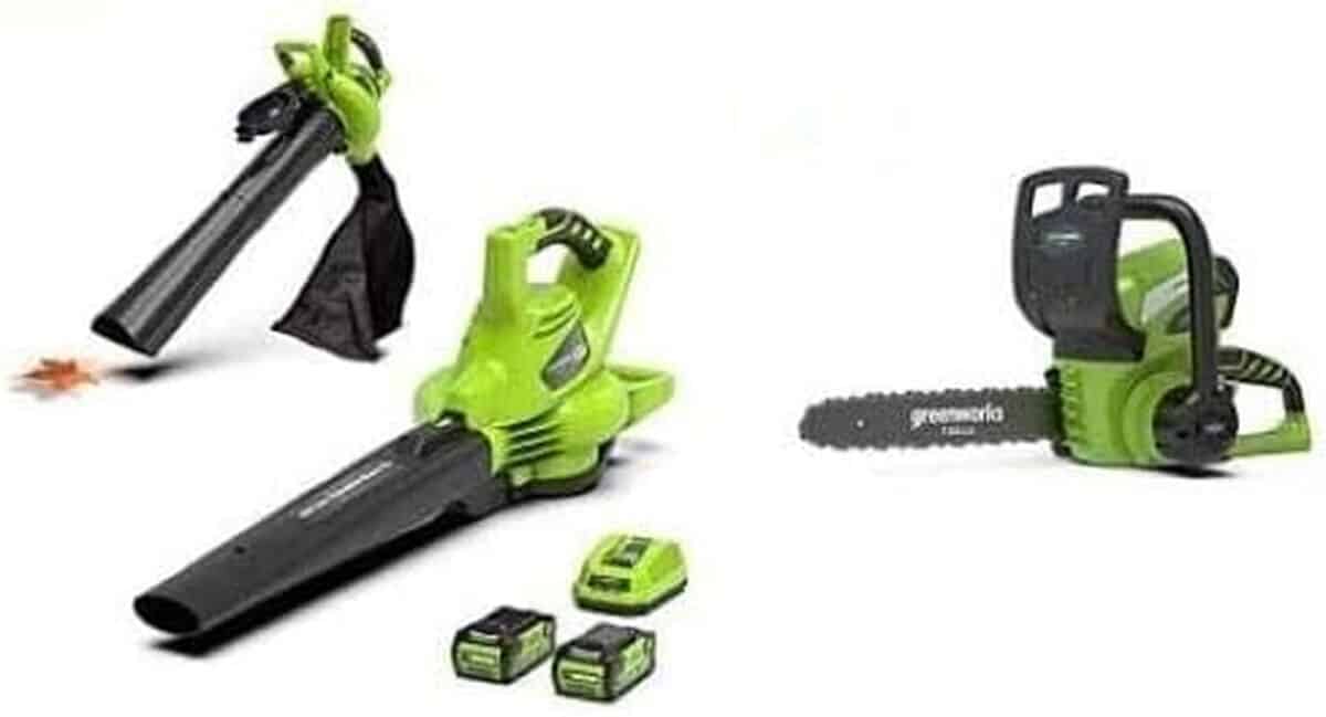 Test : tronçonneuse et aspirateur-souffleur Greenworks 40V