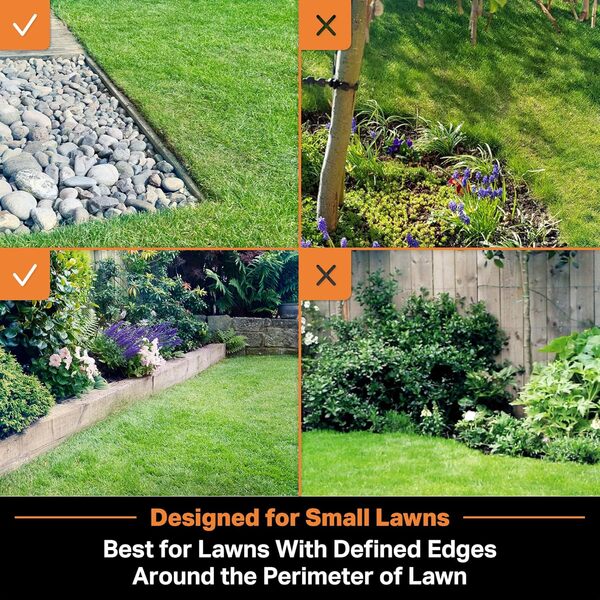 Lawnmaster OcuMow™ Tondeuses Robot sans câble périmétrique, Cuts 200 to 300 m² of Lawn with 2 Battery Full Charge, Evitement d’Obstacles, Faible Bruit