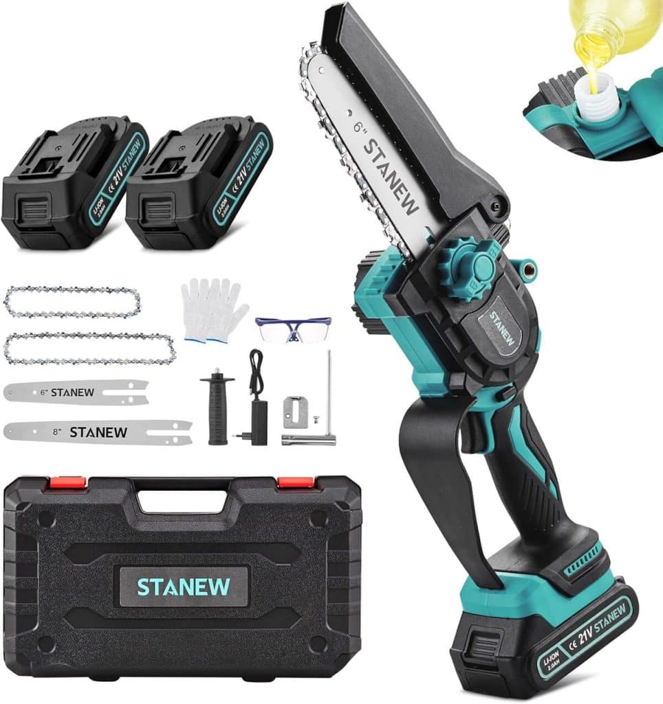 Test de la mini tronçonneuse brushless STANEW 600W