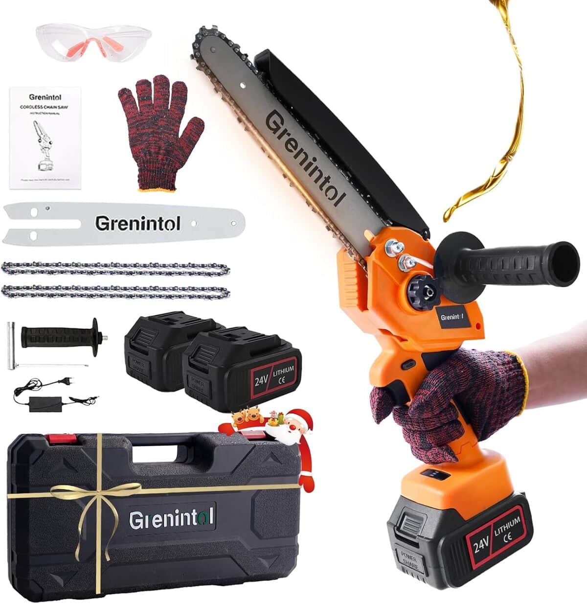 Test Grenintol Mini tronçonneuse 1000W : puissance et autonomie