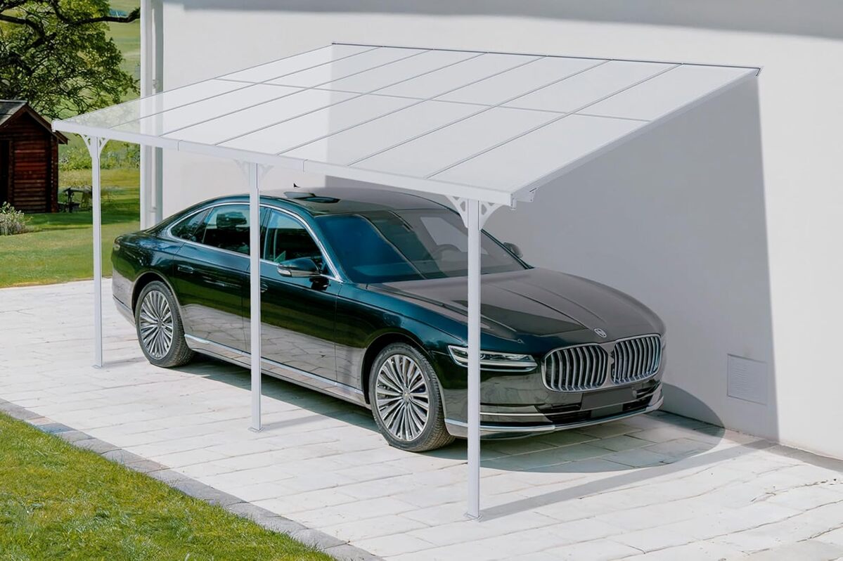 Test Cazeboo KLEO : pergola/carport aluminium blanc 13, 5m²