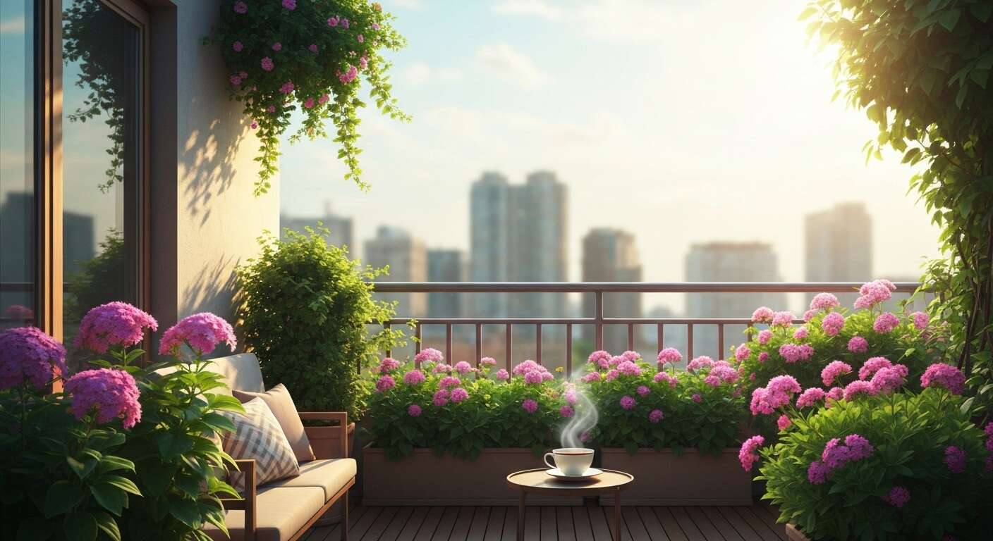 Les avantages d'un balcon fleuri