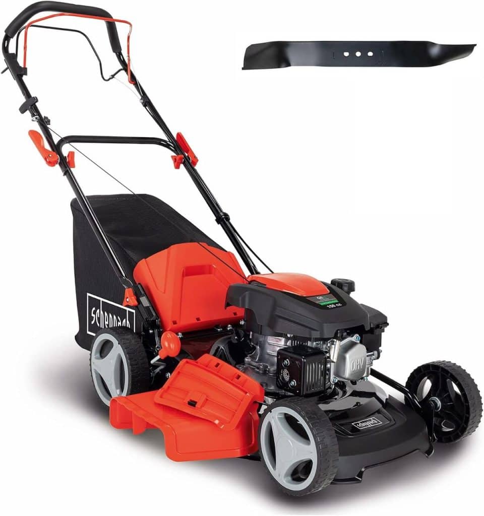 Test de la Scheppach MS161-46 : tondeuse thermique autotractée 150cm3
