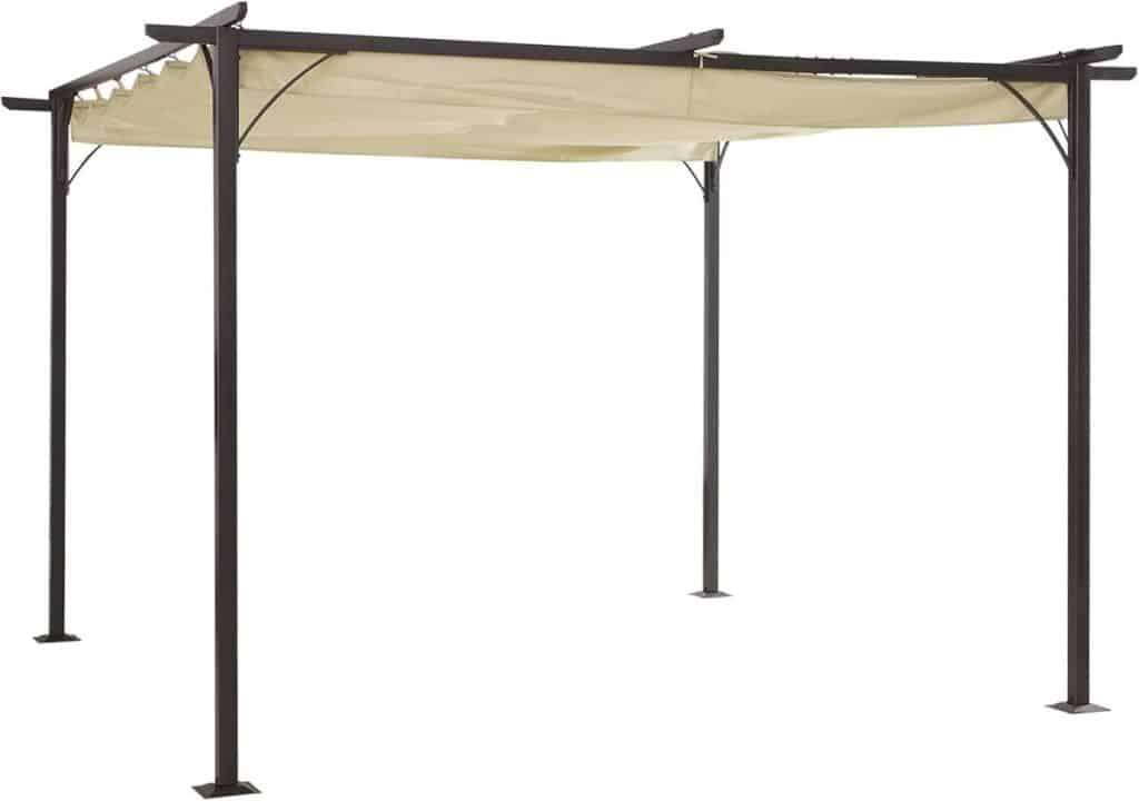 Test : pergola rétractable Outsunny 4 x 4 m en métal et polyester