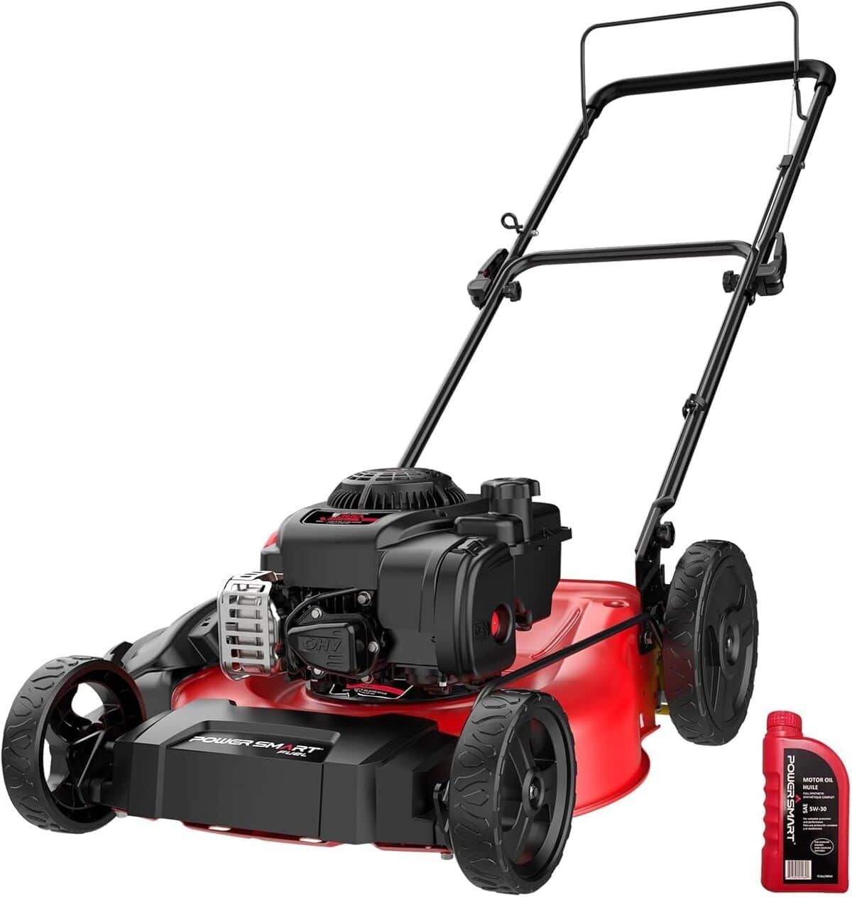 Test : tondeuse PowerSmart 53, 3 cm avec moteur Briggs & Stratton 125 cm³