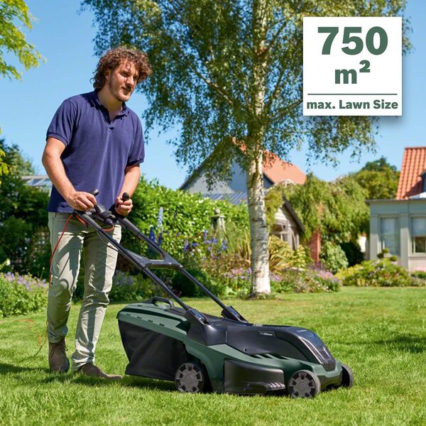 Bosch Home and Garden Tondeuse à Gazon AdvancedRotak 750 (1700 Watt, Largeur de Coupe : 44 cm, Tond jusqu'à 750 m², dans Une boîte en Carton)