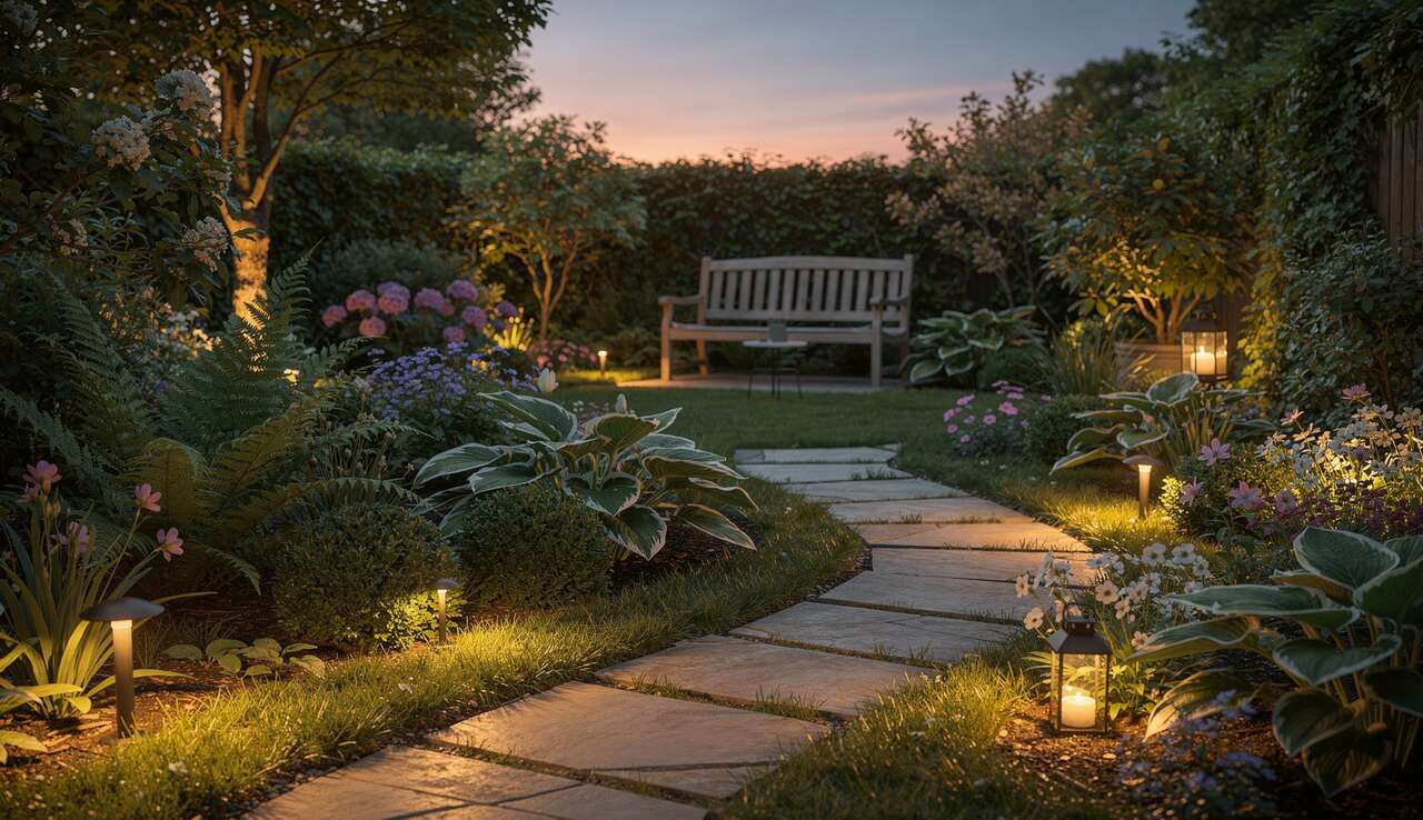 Int&eacute;grer l'&eacute;clairage pour mettre en valeur le jardin