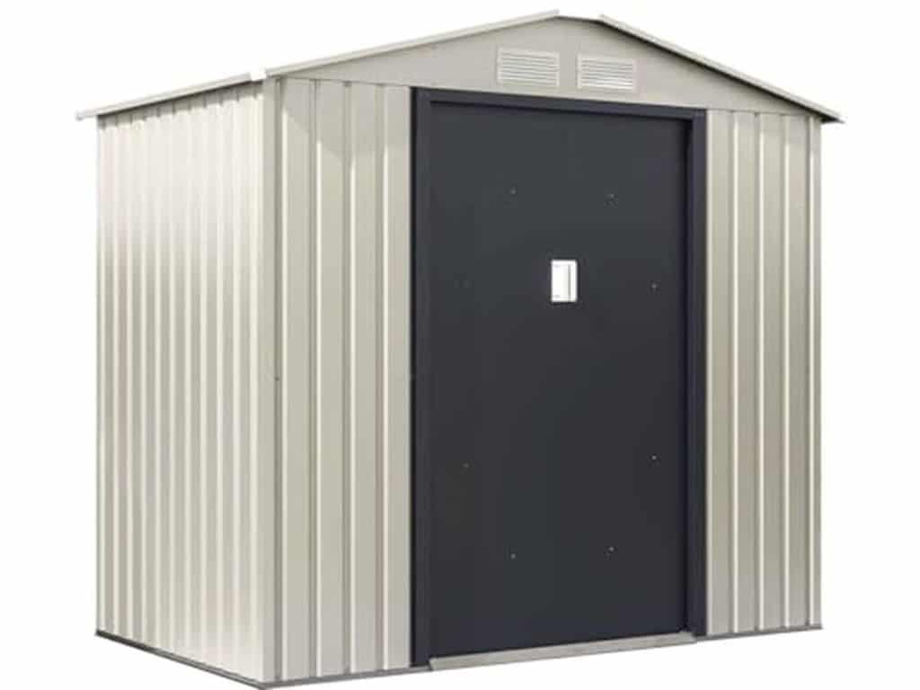 Test de l'abri de jardin métal Nebraska (4, 07 m²) par Habitat et Jardin