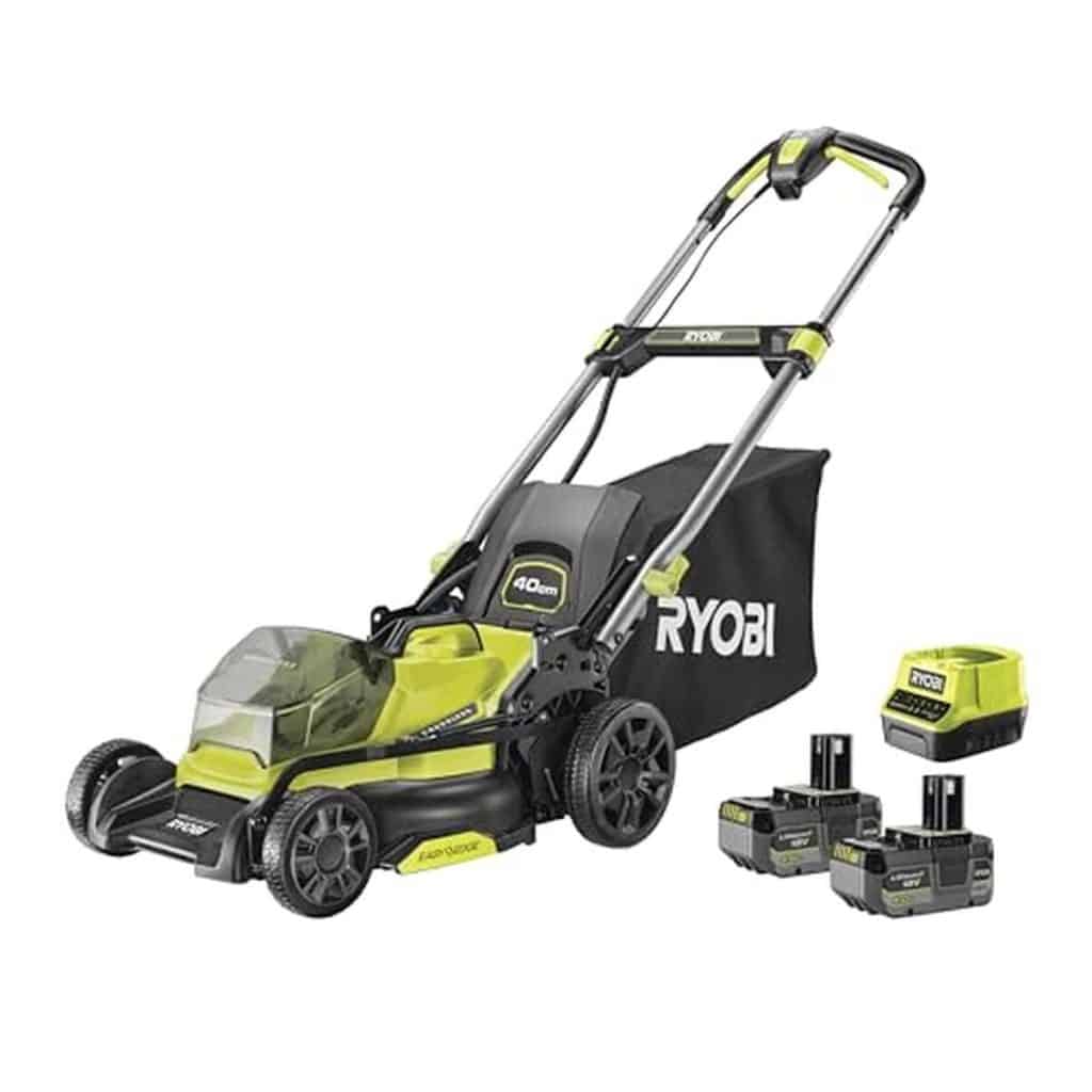 Test tondeuse Ryobi RY18LMX40C-240 : performance brushless 18V