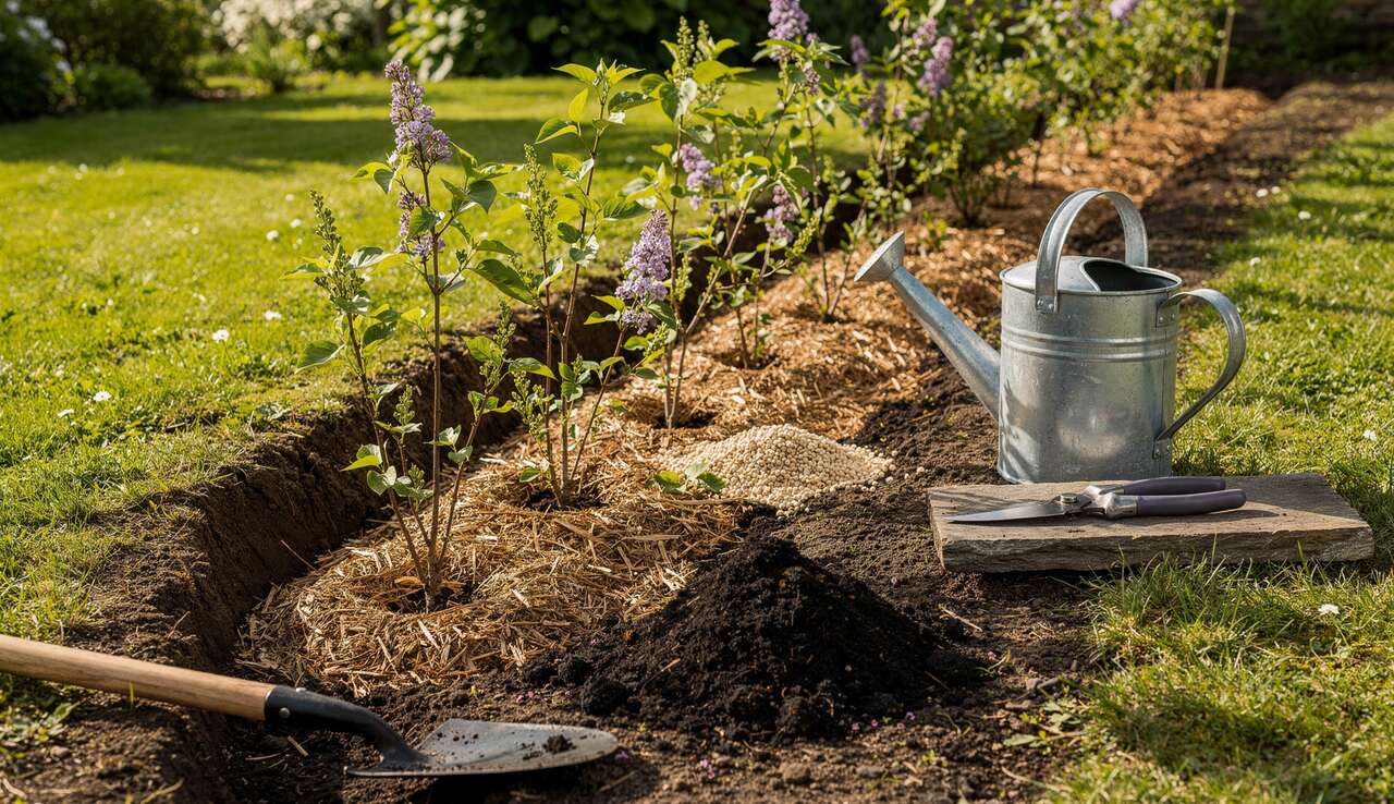 Créer une haie de lilas à moindre coût