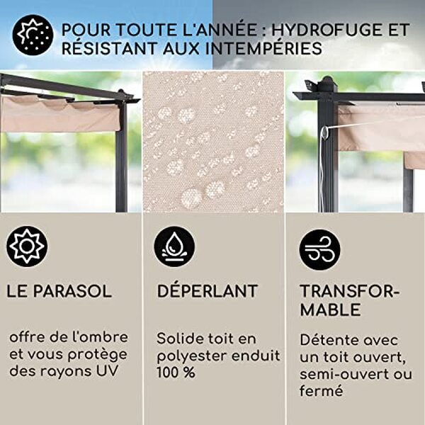 Découvrez notre test de la pergola Blumfeldt 3x4m avec toit rétractable pour comprendre comment elle allie design moderne et fonctionnalité pour votre espace extérieur.