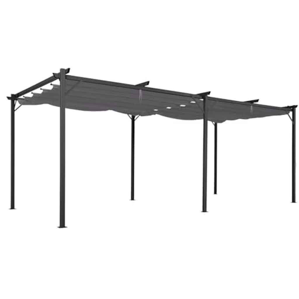 Test : pergola IDMarket toit rétractable 3x6 m anthracite