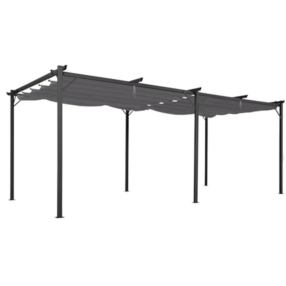 Test : pergola IDMarket toit rétractable 3x6 m anthracite